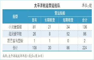 太平洋航运上半年扭亏为盈