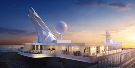 公主邮轮“星空公主号”邮轮打造超大海上阳台