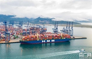 全球最大24000箱级集装箱船首航盐田国际