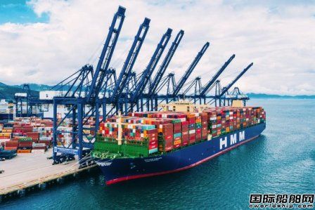 现代商船全球最大集装箱船满载创货运量新纪录