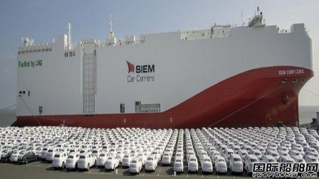厦船重工建造全球最大LNG动力汽车滚装船开启处女航