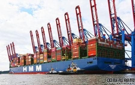 全球最大集装箱船“HMM Hamburg”号首次停靠汉堡