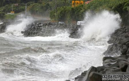 日本因“海神”台风暂停失事牲畜船船员搜救