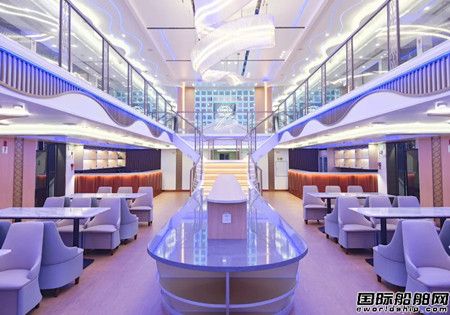 广州中远海运新能源游船“远海启航”号正式亮相珠江