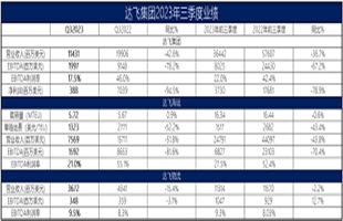 稳健！达飞集团第三季度总营收114亿美元